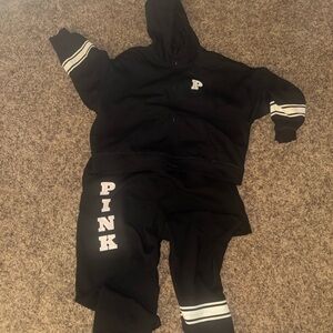 PINK Victoria's Secret Black Sweatsuit